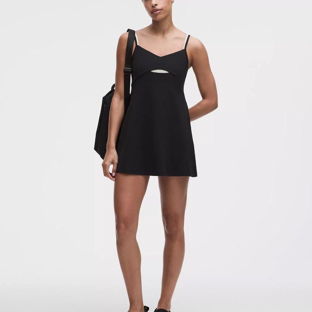 Lululemon Women's Black and White Dress